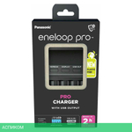 Зарядное устройство для аккумуляторов Panasonic Eneloop BQ-CC65 LCD Pro Charger (BQ-CC65E ERP)