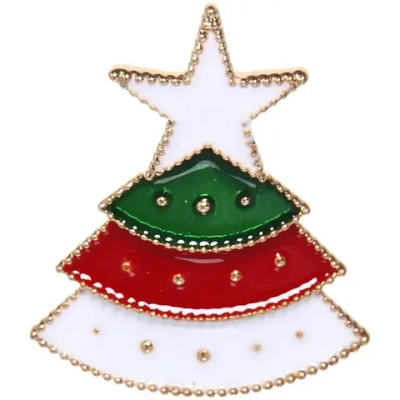 Брошь «Новогодняя Коллекция- Ёлочка» 3*2,5 см