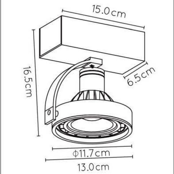 Светодиодный спот Lucide Dorian Led 22968/12/30