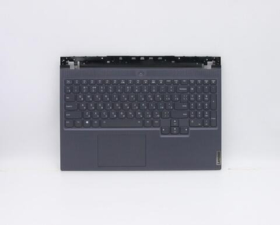 Верхняя панель с клавиатурой (топкейс) для ноутбука Lenovo Legion 7-15IMH05/Legion 7-15IMHg05 81YT раскладка - русская, с подсветкой, серый (5CB0Z20997), оригинал