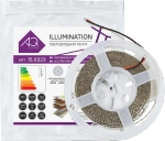 ЛЕНТА светодиодная AQ LED-LINE 2835 120 LED/м 24V 9,6W/м 8 мм IP20 нейтральный белый 5 м (15.0020)