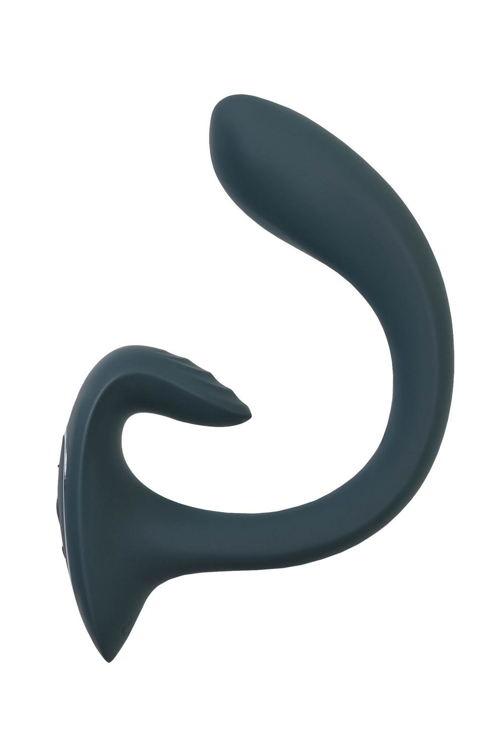 Темно-серый вибратор для G-стимуляции G for Goddess 1 (Цвет: темно-серый)