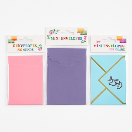 Фигурные подарочные конверты 11*7,5 см