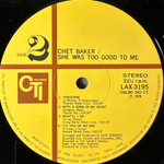 Chet Baker ‎– She Was Too Good To Me (Япония 1978г.)