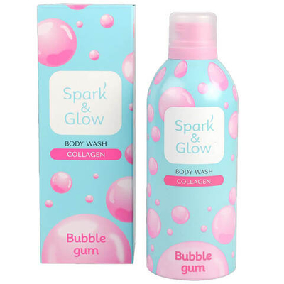 Гель-мусс для душа с ароматом жвачки Spark&Glow Bubble Gum Body Wash, 350 мл