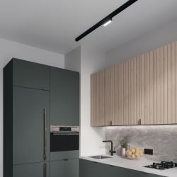 Трековый магнитный светодиодный светильник Maytoni Basis Rot Gravity TR075-2-10W3K-B