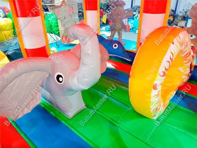 Детский надувной батут "Шатёр цирка" 4*4*2,8 м