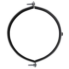 Хомут для воздуховода SHUFT с резиновым профилем 200мм (гайка)