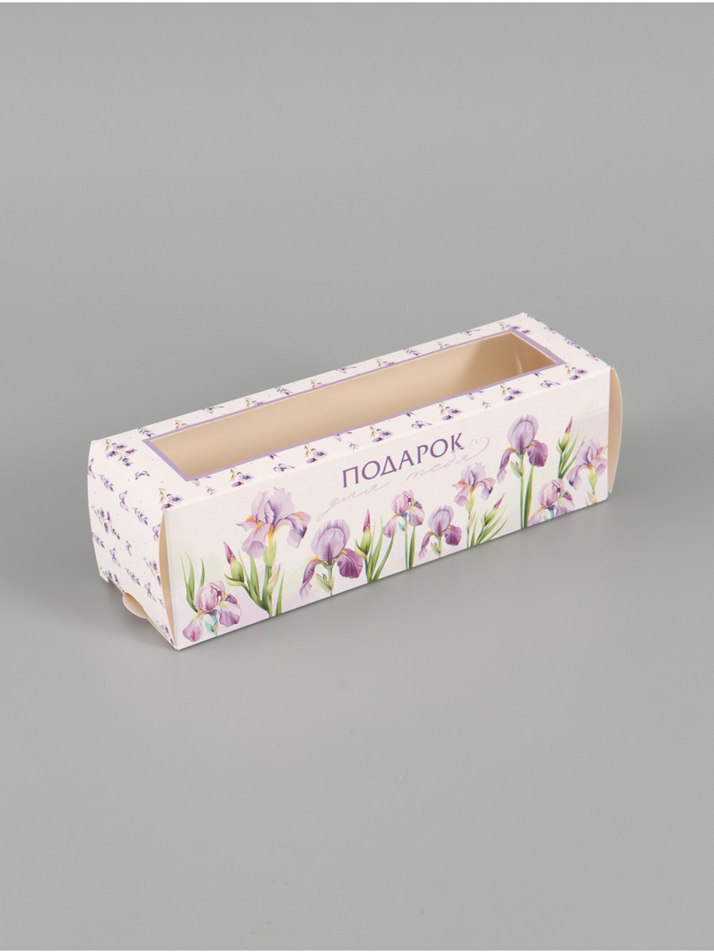 Коробка складная с окном «Подарок для тебя», 5.5×18×5.5 см, 10908537, Россия