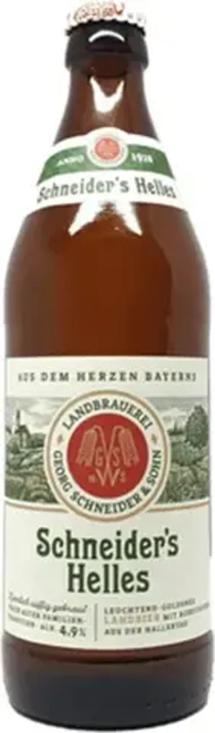 Пиво Шнайдерс Хеллес / Schneider's Helles 0.5 - стекло
