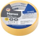Малярная лента Hansa из японской бумаги 和紙 Washi для точных краев, желтая, 25 мм x 25 м