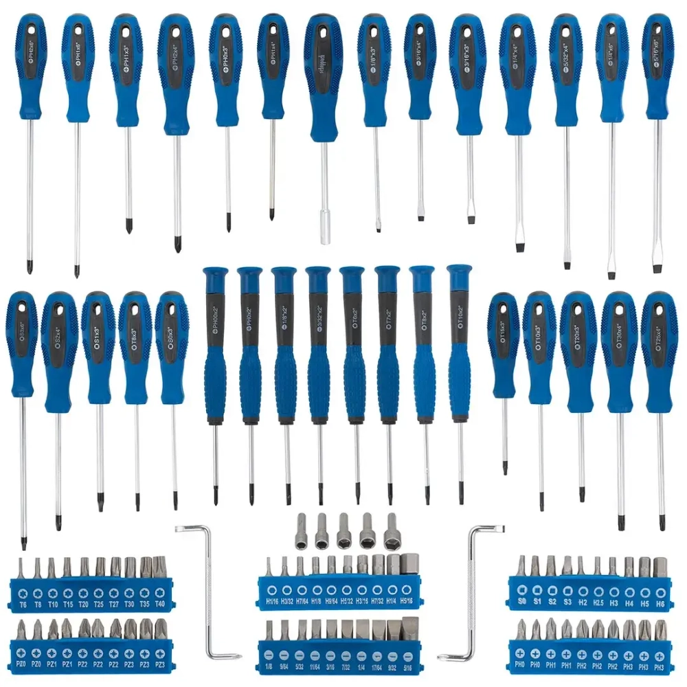 Набор отверток и бит 100пр. 1/4'' Scheppach Sch-10100