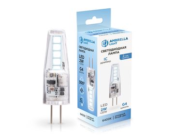 Капсульная лампа светодиодная LED G4 2W 6400 100146 Ambrella