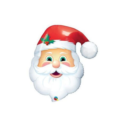 Шар фигурный голова Деда мороза