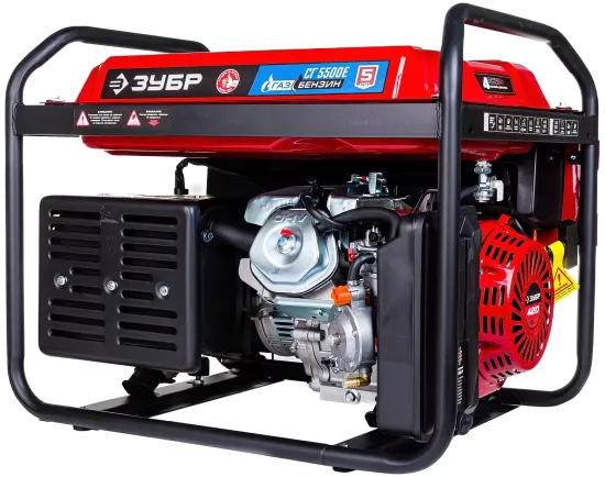 Генератор газовый (гибрид) "ЗУБР" СГ-5500Е
