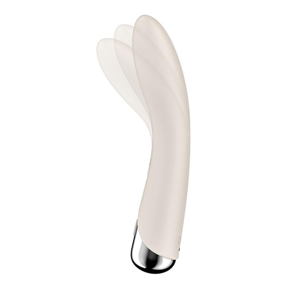 Бежевый вибратор 17,8см для G-точки Satisfyer Spinning Vibe 1 Rotating G-Spot Vibrator Beige
