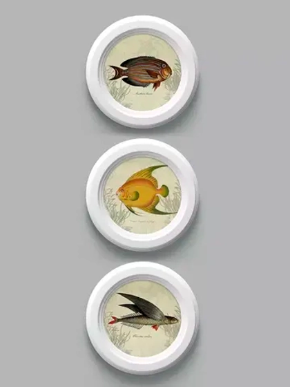 Картины на стену интерьерная на холсте 3 шт 17.5 см