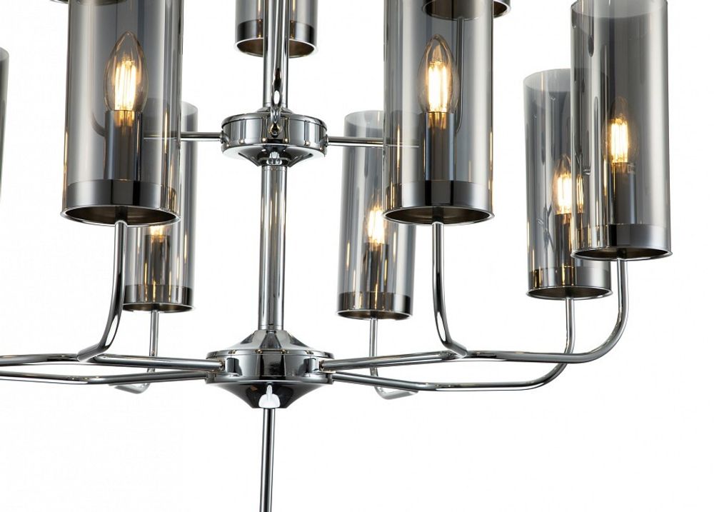 Люстра на штанге Indigo Balletto 13014/12R Chrome