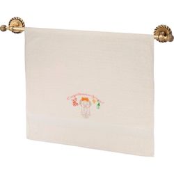 ПОЛОТЕНЦЕ МАХРОВОЕ "С РОЖДЕНИЕМ ДОЧЕНЬКИ" 70Х140СМ , 100% ХЛОПОК,ШАМПАНЬ