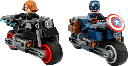 Конструктор LEGO Marvel 76260 Черная вдова и Капитан Америка на мотоциклах