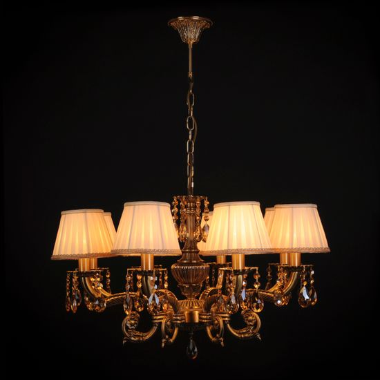 Подвесная люстра Abrasax L.8110-8BR CRISTAL-SHADE