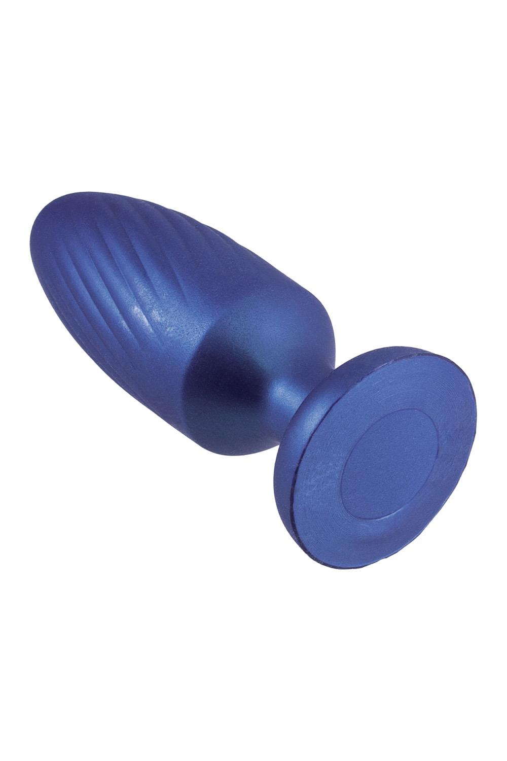 Синяя анальная пробка 4 Inch Silicone Anal Plug - 12 см. (Цвет: синий)