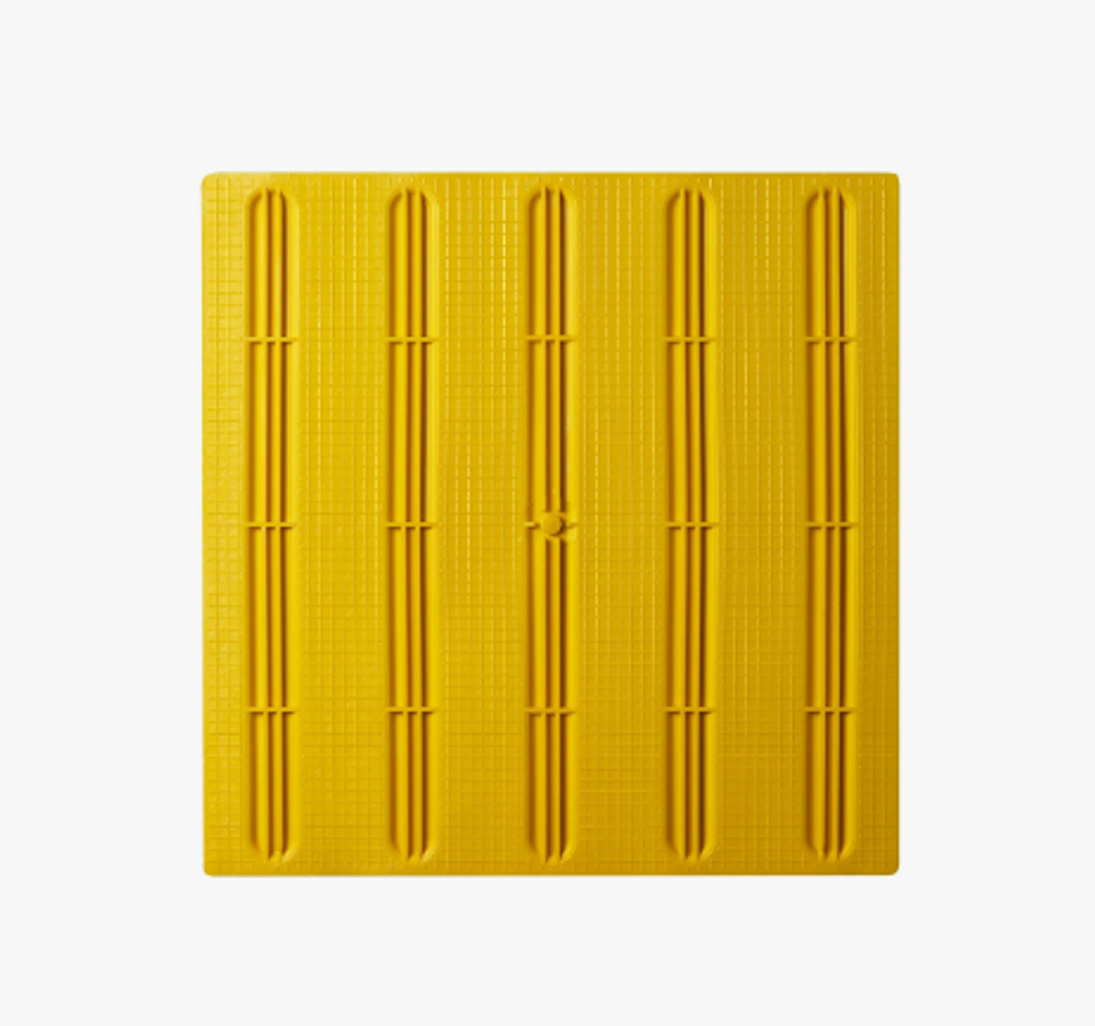 Плитка тактильная (направление движения, полоса) ПВХ 500x500x4