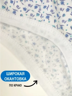 Трусы слипы хлопковые набор из 3 штук с принтом