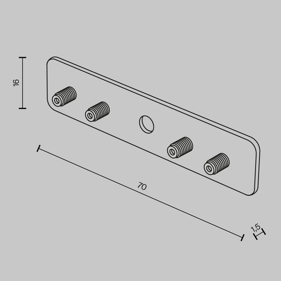 Коннектор прямой Maytoni Technical Accessories for tracks Basity TRA172C-R-11B