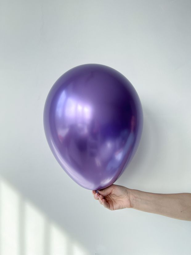 S Шар хром Reflex 12" / 30 см фиолетовый (БГ-17)