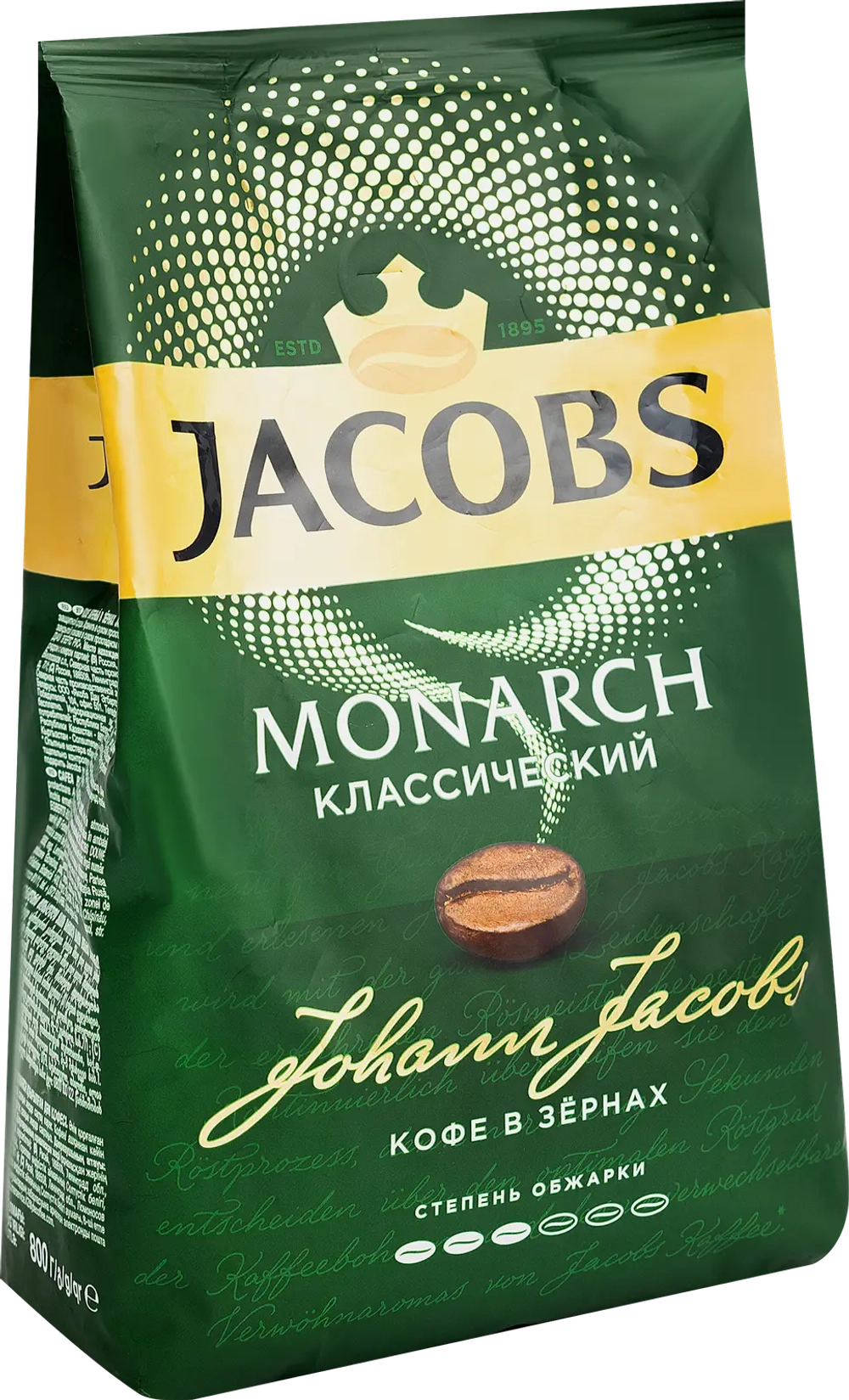 Кофе в зернах Monarch Original натуральный жареный 800г
