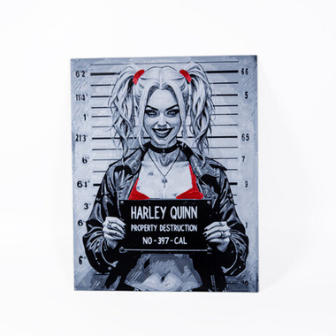 Табличка интерьерная "Harley Quinn" Харли Квинн, 15х20см, 3D печать