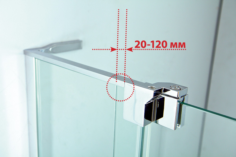 Душевой уголок Cezares SLIDER-AH-2-80/90-100/110-C-Cr