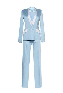 Костюм однобортный небесно-голубой 56-16SS