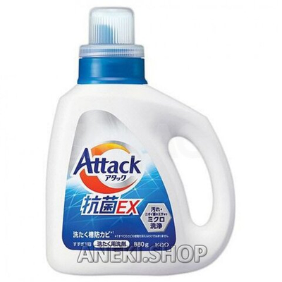 Средство для стирки жидкое тройная сила с ароматом свежести 880 мл KAO Attack EX