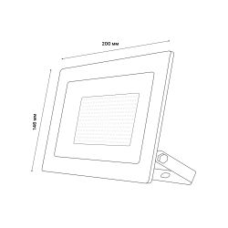 ULF-F60-50W-RGB IP65 200-240В BLACK N1 Прожектор светодиодный. Мультиколор. Пульт ДУ в-к. Корпус черный. TM Uniel