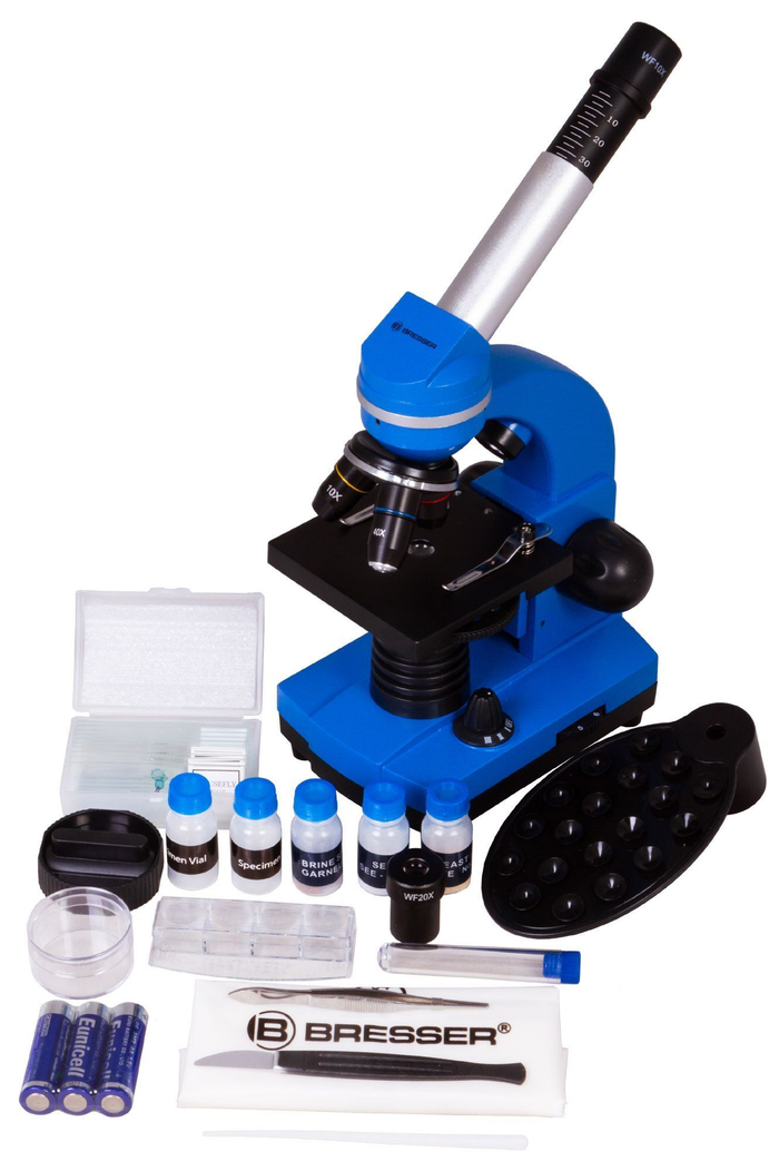 Микроскоп Bresser Junior Biolux SEL 40-1600x, синий