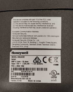 Камера видеонаблюдения IP Honeywell HBL6GR2 6mp 4.1mm-16.4mm