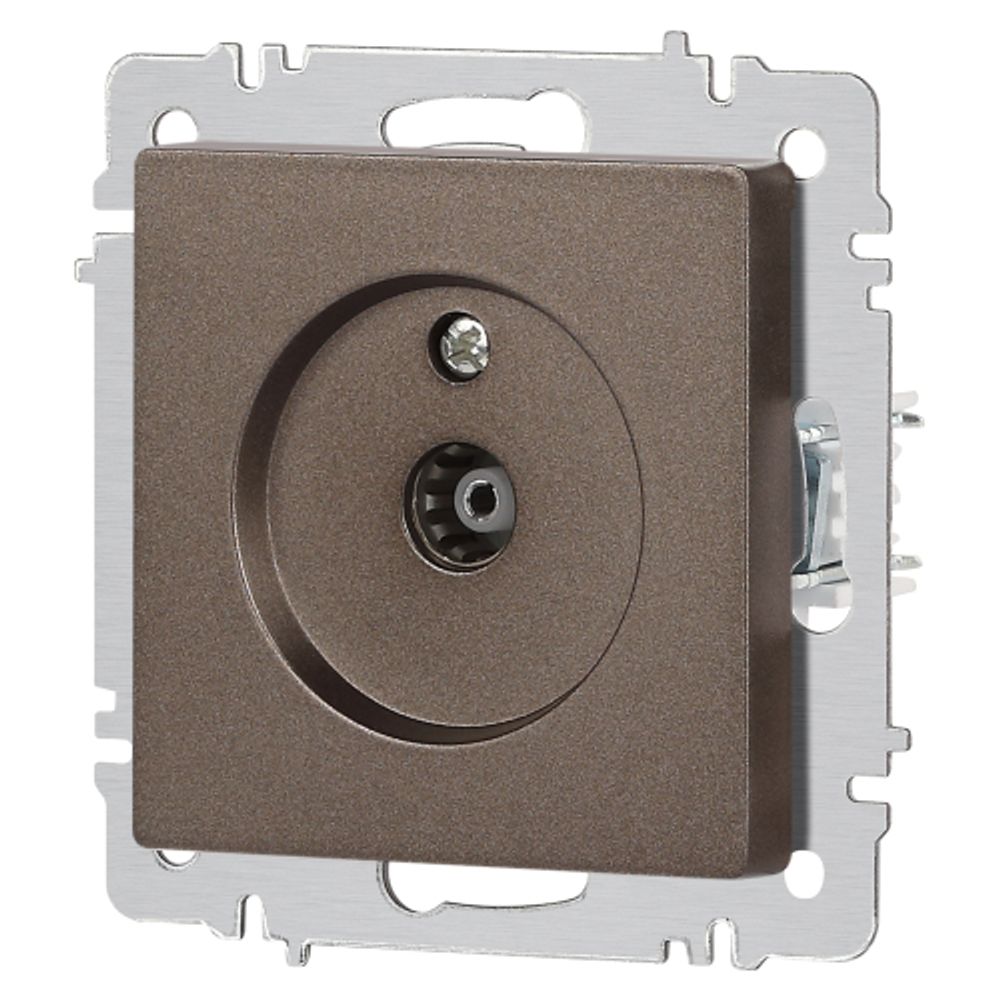 Розетка Intro Accent 6-301-08 TV одиночная, IP20, СУ, бронза