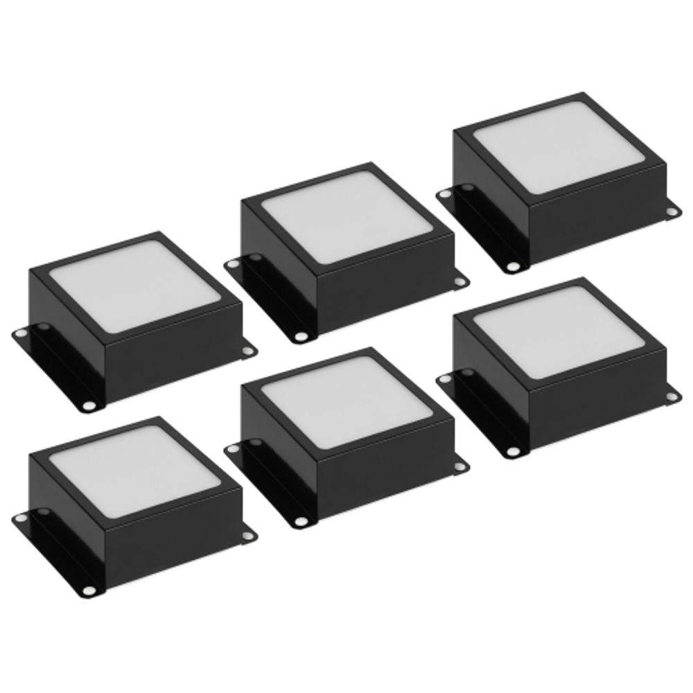 Светильник светодиодный ЭРА Грильято Домино SPO-651-3-4K-B8 8Вт 4000К 84х84мм GL15 100х100 черный