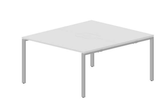 Составной стол Strike на 2 рабочих места 1380х1566х750мм (меламиновые аутлеты)