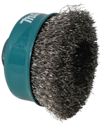 Щетка проволочная чашечная (d75 мм, толщ. проволоки 0.5 мм, гофрированная, нержавейка, M14х2) Makita D-77453 M14х2 75 мм Чашечная 0,3 мм Металл Гофрированная проволока