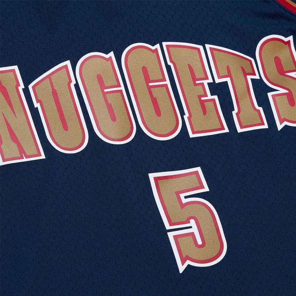 Баскетбольная джерси Mitchell&Ness NBA Dark Jersey Denver Nuggets 1994 Jalen Rose T-shirt, Navy Blue