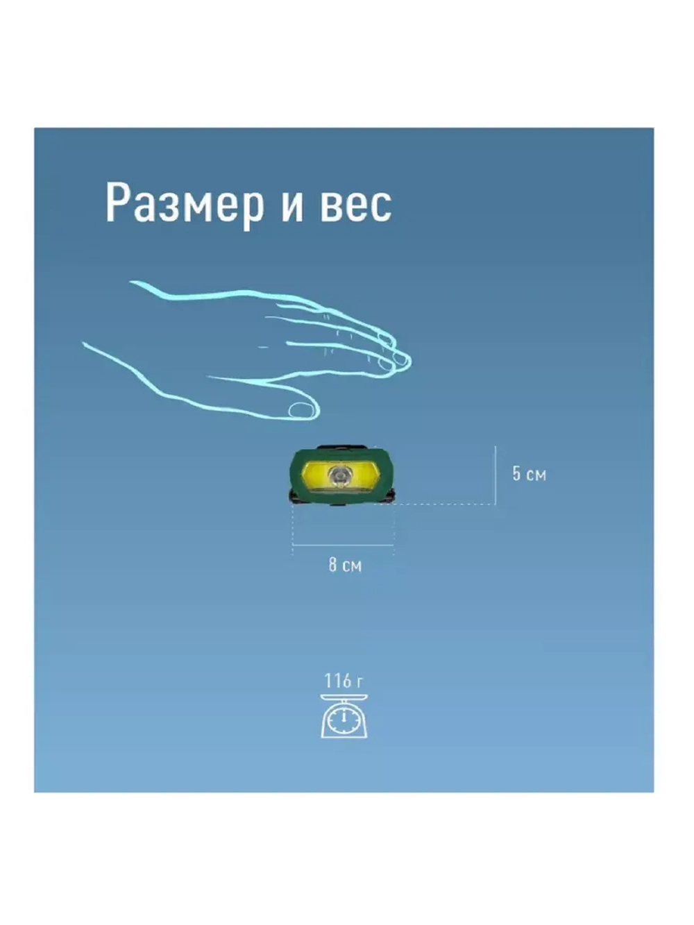 Фонарь налобный КОСМОС KOC509Lit аккумуляторный