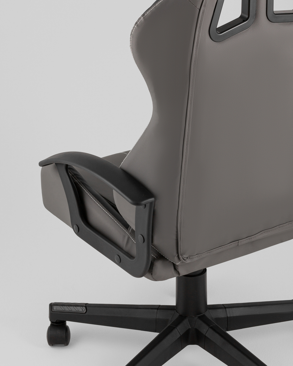 Кресло спортивное TopChairs Wyvern серо-черный