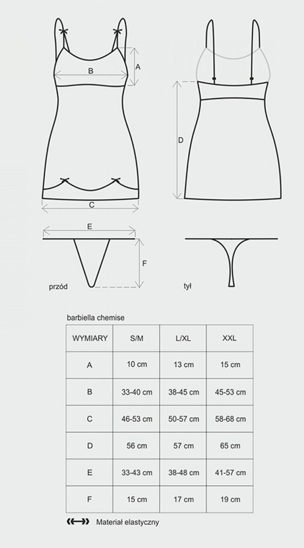 Розовая сорочка с присборенным лифом Barbiella (Размер: XXL) (Цвет: розовый)