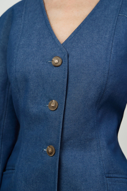 Жакет с объемными рукавами