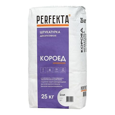 Perfekta Короед белый, 25 кг - Штукатурка декоративная