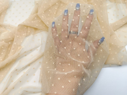 Эластичная сетка мушки, 3мм, бежевая, (Арт: ESM-126)