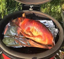 Керамический гриль Kamado Joe Big Joe III, 61 см (красный), с ножками и столиками